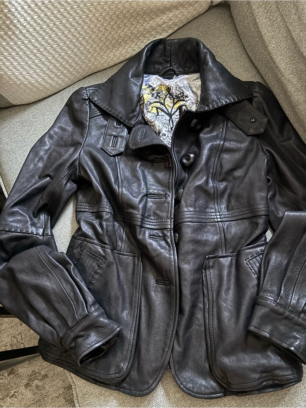 Mackage Classic Black Leather Jacket - Women’s Tailored Coat